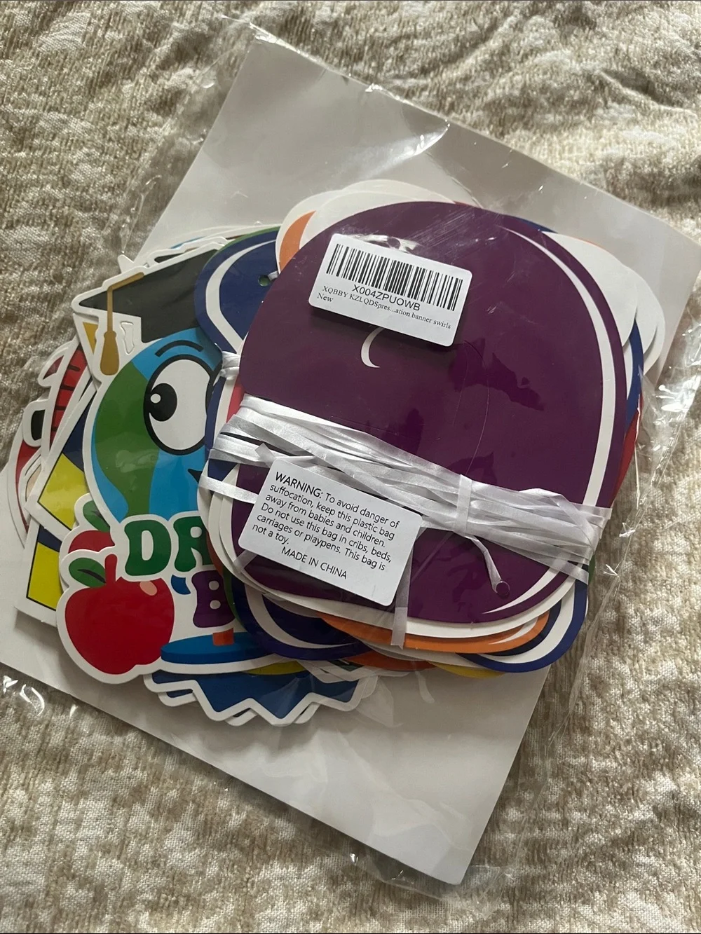 Colorful Preschool Graduation Party Swirl Decorations - Multicolor